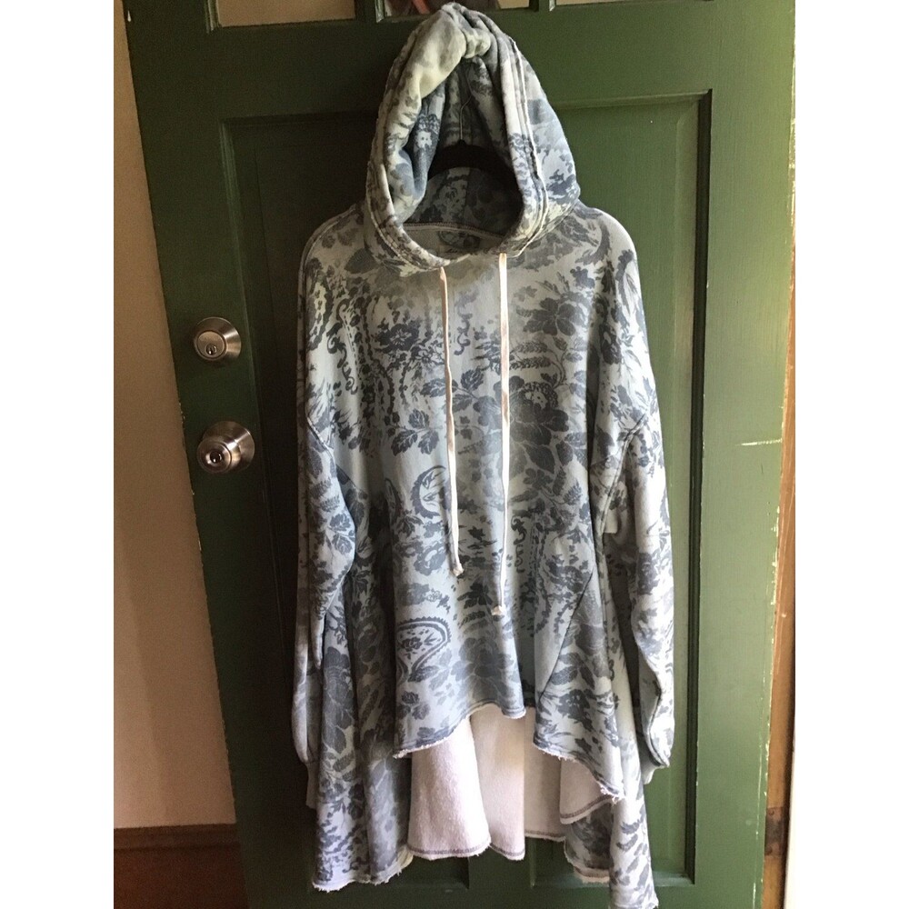 Free People Magpie Cotton High Low Hoodie NWT